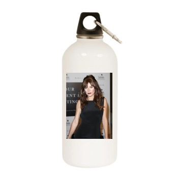 Anna Friel White Water Bottle With Carabiner