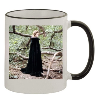 Anna Friel 11oz Colored Rim & Handle Mug