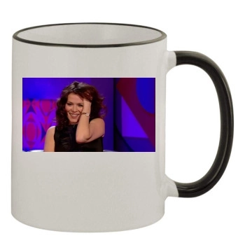 Anna Friel 11oz Colored Rim & Handle Mug