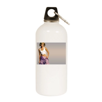 Arielle Kebbel White Water Bottle With Carabiner