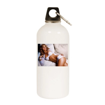 Arielle Kebbel White Water Bottle With Carabiner