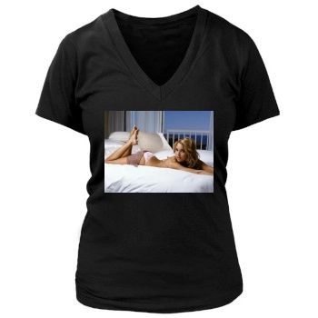 Arielle Kebbel Women's Deep V-Neck TShirt