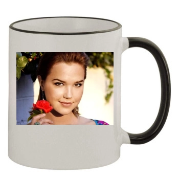 Arielle Kebbel 11oz Colored Rim & Handle Mug