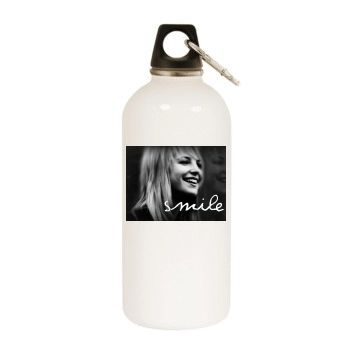 Hayley Williams White Water Bottle With Carabiner