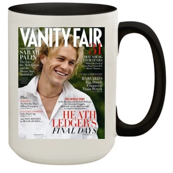 Heath Ledger 15oz Colored Inner & Handle Mug