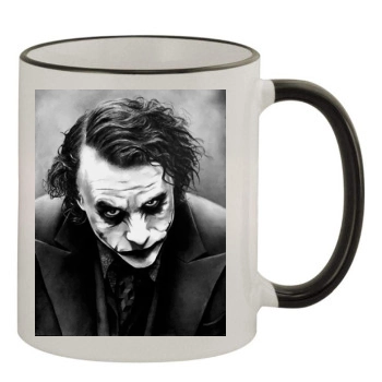 Heath Ledger 11oz Colored Rim & Handle Mug