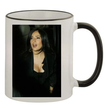 Salma Hayek 11oz Colored Rim & Handle Mug