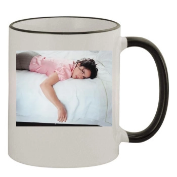 Salma Hayek 11oz Colored Rim & Handle Mug