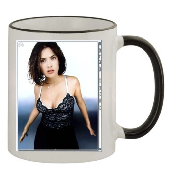 Salma Hayek 11oz Colored Rim & Handle Mug