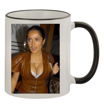 Salma Hayek 11oz Colored Rim & Handle Mug