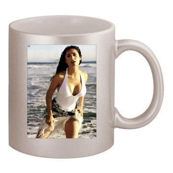 Salma Hayek 11oz Metallic Silver Mug