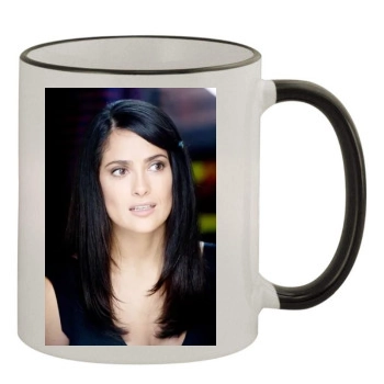 Salma Hayek 11oz Colored Rim & Handle Mug