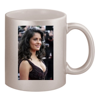 Salma Hayek 11oz Metallic Silver Mug