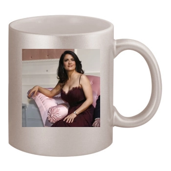 Salma Hayek 11oz Metallic Silver Mug