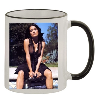 Salma Hayek 11oz Colored Rim & Handle Mug