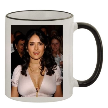 Salma Hayek 11oz Colored Rim & Handle Mug