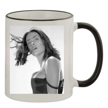 Salma Hayek 11oz Colored Rim & Handle Mug