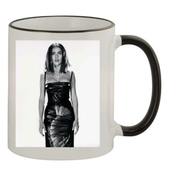 Salma Hayek 11oz Colored Rim & Handle Mug