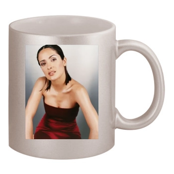 Salma Hayek 11oz Metallic Silver Mug