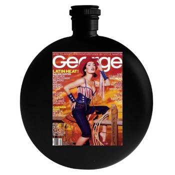 Salma Hayek Round Flask