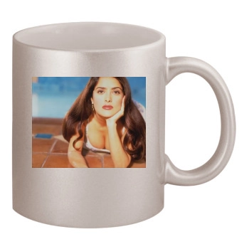 Salma Hayek 11oz Metallic Silver Mug