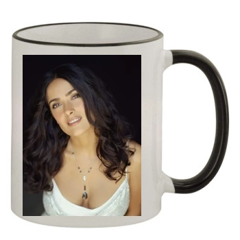 Salma Hayek 11oz Colored Rim & Handle Mug