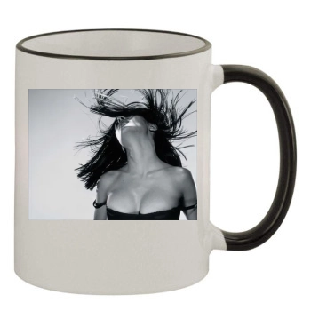 Salma Hayek 11oz Colored Rim & Handle Mug