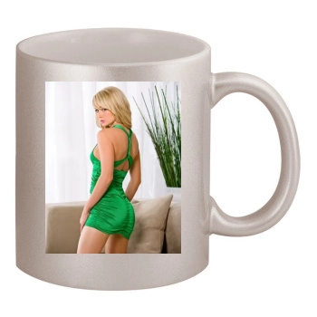 Sara Jean Underwood 11oz Metallic Silver Mug