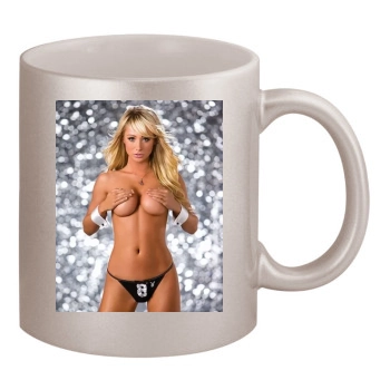 Sara Jean Underwood 11oz Metallic Silver Mug