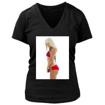 Sara Jean Underwood Women's Deep V-Neck TShirt