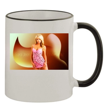 Sara Jean Underwood 11oz Colored Rim & Handle Mug