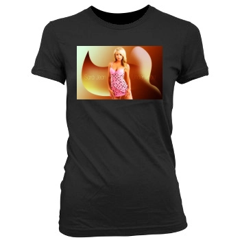 Sara Jean Underwood Women's Junior Cut Crewneck T-Shirt