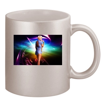 Sara Jean Underwood 11oz Metallic Silver Mug