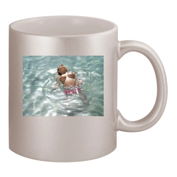 Sara Jean Underwood 11oz Metallic Silver Mug