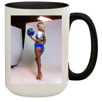 Sara Jean Underwood 15oz Colored Inner & Handle Mug