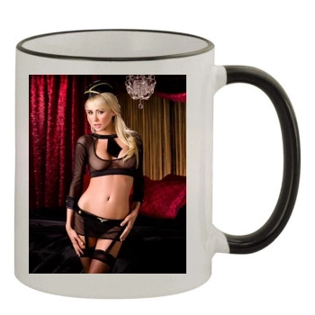 Sara Jean Underwood 11oz Colored Rim & Handle Mug