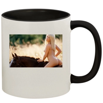 Sara Jean Underwood 11oz Colored Inner & Handle Mug