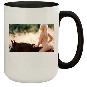 Sara Jean Underwood 15oz Colored Inner & Handle Mug