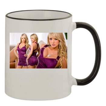 Sara Jean Underwood 11oz Colored Rim & Handle Mug