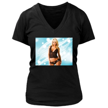 Sara Jean Underwood Women's Deep V-Neck TShirt