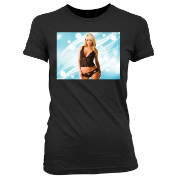 Sara Jean Underwood Women's Junior Cut Crewneck T-Shirt