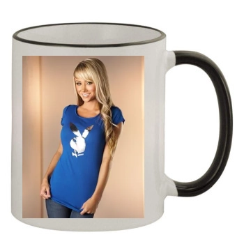 Sara Jean Underwood 11oz Colored Rim & Handle Mug