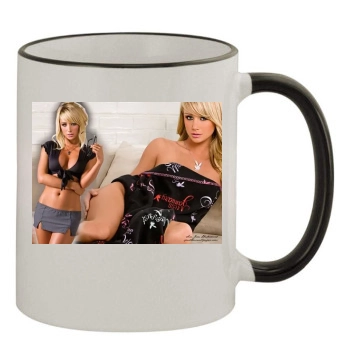 Sara Jean Underwood 11oz Colored Rim & Handle Mug