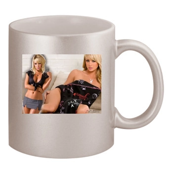 Sara Jean Underwood 11oz Metallic Silver Mug