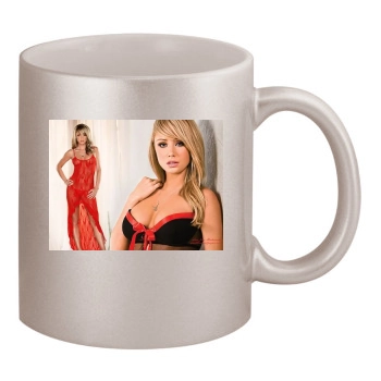 Sara Jean Underwood 11oz Metallic Silver Mug