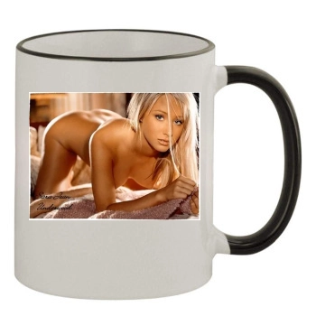 Sara Jean Underwood 11oz Colored Rim & Handle Mug