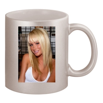 Sara Jean Underwood 11oz Metallic Silver Mug