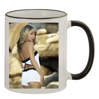 Sara Jean Underwood 11oz Colored Rim & Handle Mug