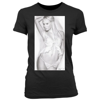 Sara Jean Underwood Women's Junior Cut Crewneck T-Shirt