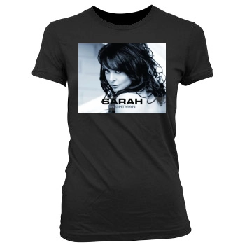 Sarah Brightman Women's Junior Cut Crewneck T-Shirt